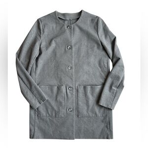 Kit And Ace Light Grey Cardigan Front Pockets Stretchy GUC Size S/M